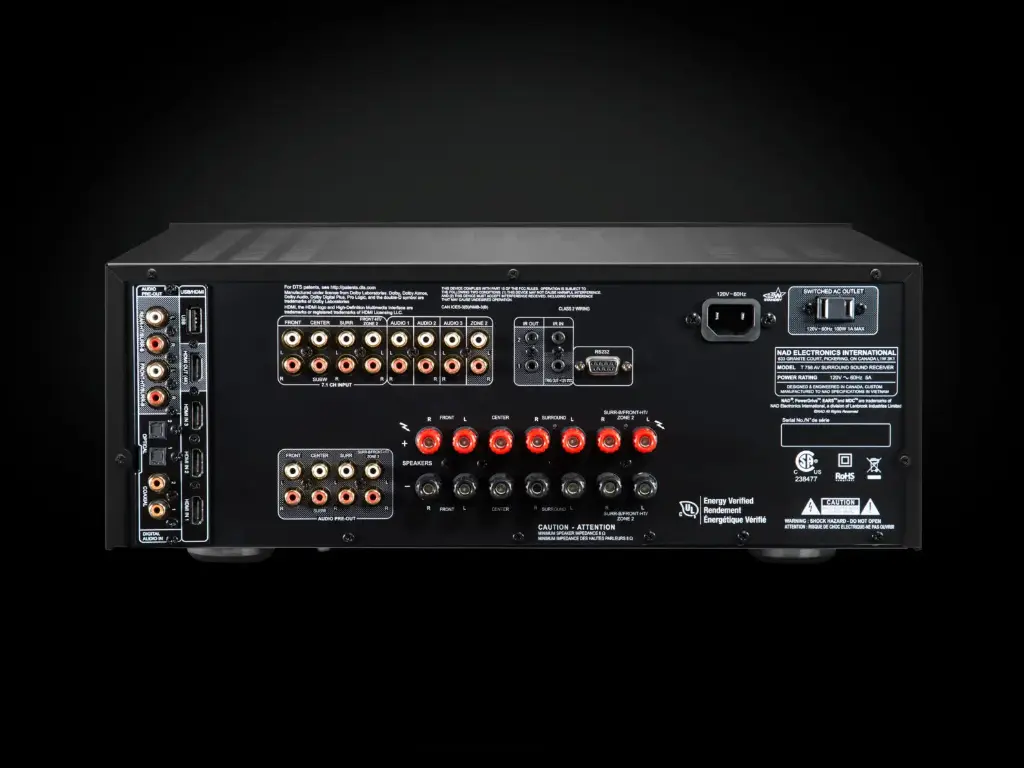 NAD T 758-V3i Rear.webp