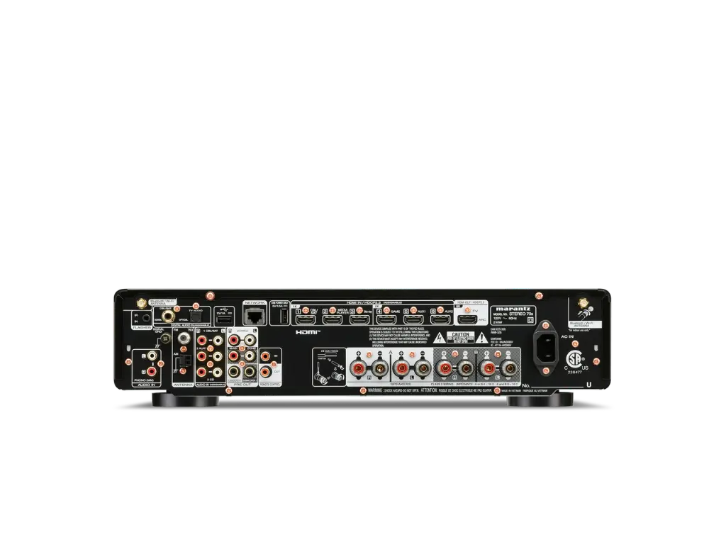 STEREO 70s Slimline Stereo Receiver Powered by HEOS™ with 75W, 8K and 6 HDMI Inputs