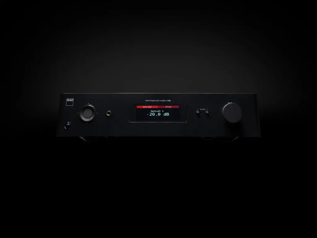 NAD C 368 BluOS HybridDigital DAC Amplifier 80W x 2